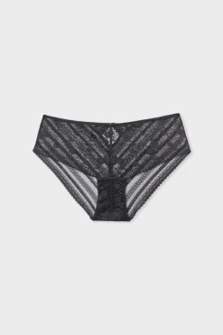 ETAM Braguitas Encaje|Culotte|Braguita culotte de encaje NEGRO