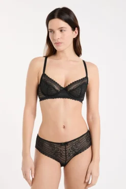 ETAM Braguitas Encaje|Culotte|Braguita culotte de encaje NEGRO