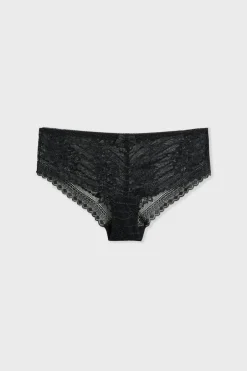 ETAM Braguitas Encaje|Culotte|Braguita culotte de encaje NEGRO