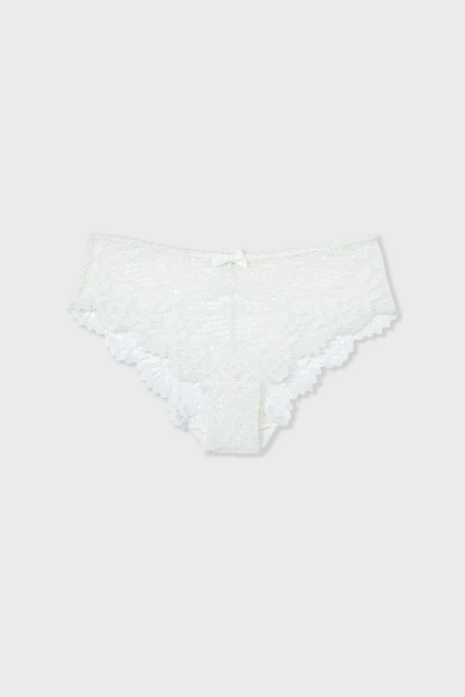 ETAM Braguitas Novias|Culotte|Braguita culotte de encaje CRUDO