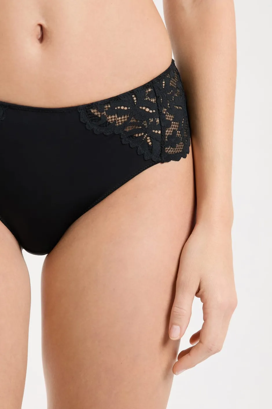 ETAM Braguitas Encaje|Culotte|Braguita culotte de encaje NEGRO