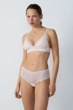 ETAM Braguitas Encaje|Culotte|Braguita culotte de encaje ROSA PÁLIDO