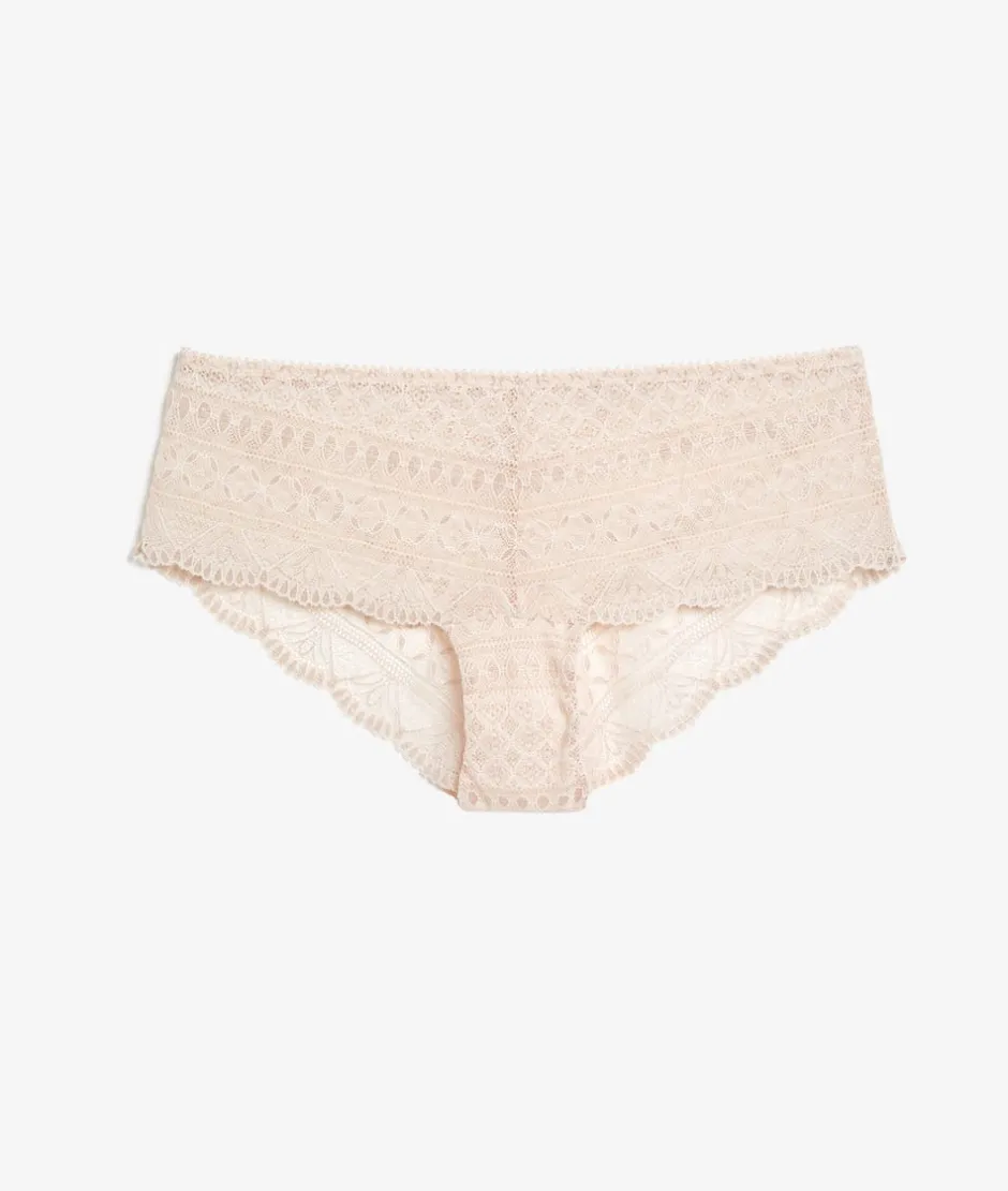 ETAM Braguitas Encaje|Culotte|Braguita culotte de encaje ROSA PÁLIDO