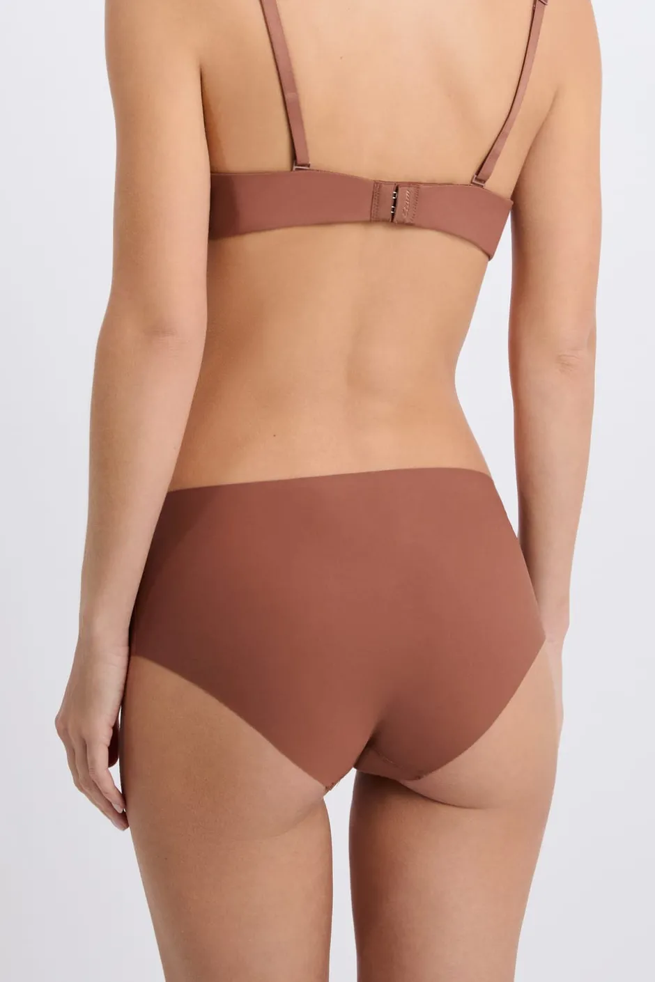 ETAM Culotte|Braguitas Invisibles|Braguita culotte de microfibra MARRÓN