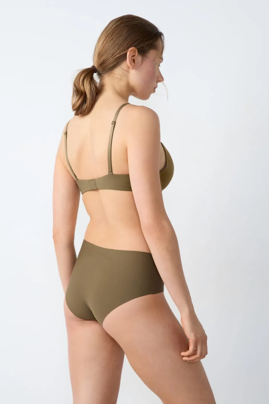 ETAM Braguitas Invisibles|Culotte|Braguita culotte de microfibra VERDE
