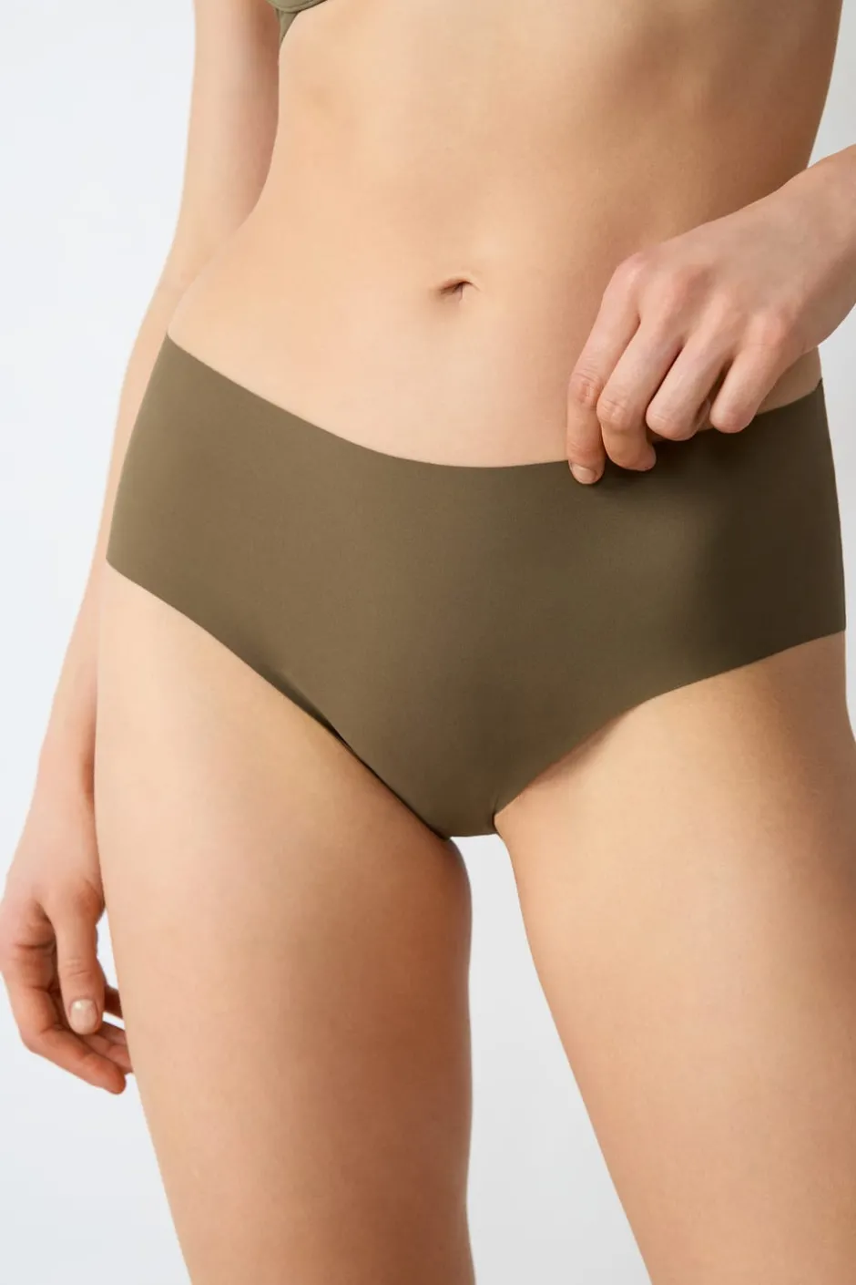 ETAM Braguitas Invisibles|Culotte|Braguita culotte de microfibra VERDE
