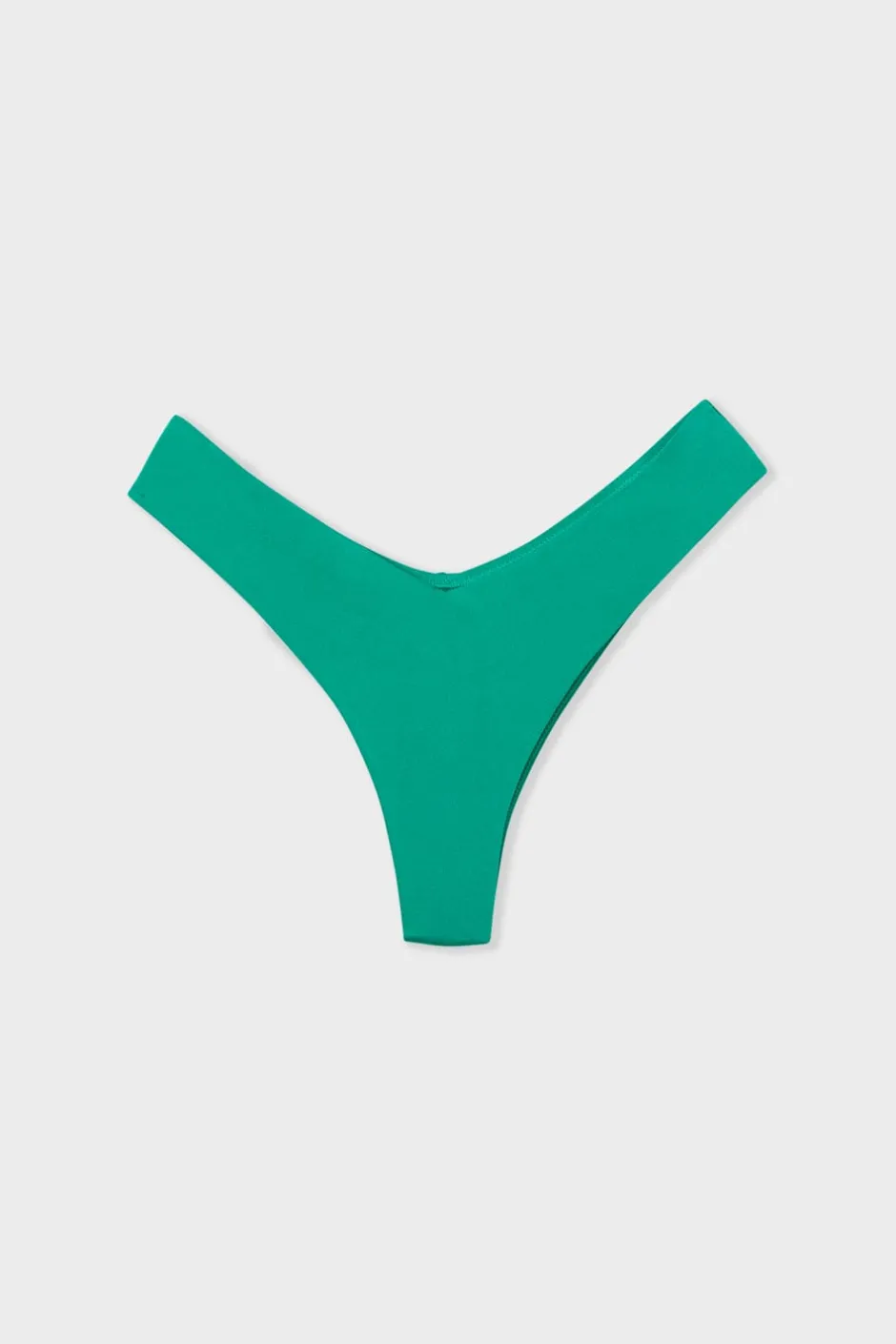 ETAM Brasileñas|Braguita de bikini brasileña de tiro alto VERDE