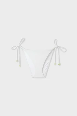 ETAM Anudadas|Bikini|Braguita de bikini brasileña con lazos BLANCO