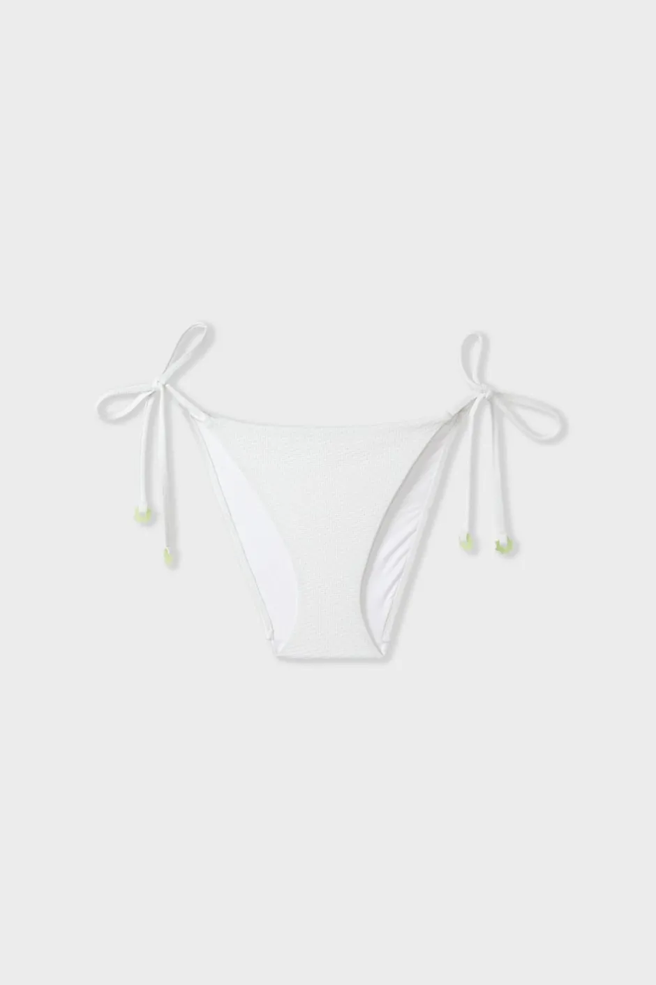 ETAM Anudadas|Bikini|Braguita de bikini brasileña con lazos BLANCO