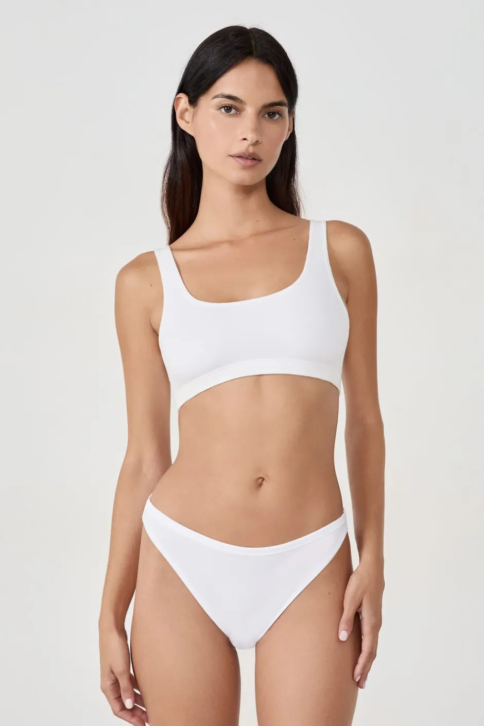 ETAM Braguitas Novias|Braguita|Braguita de bikini de algodón BLANCO
