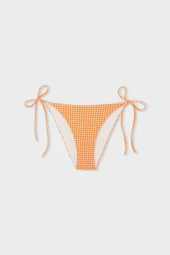 ETAM Anudadas|Braguita de bikini lazada estampada NARANJA