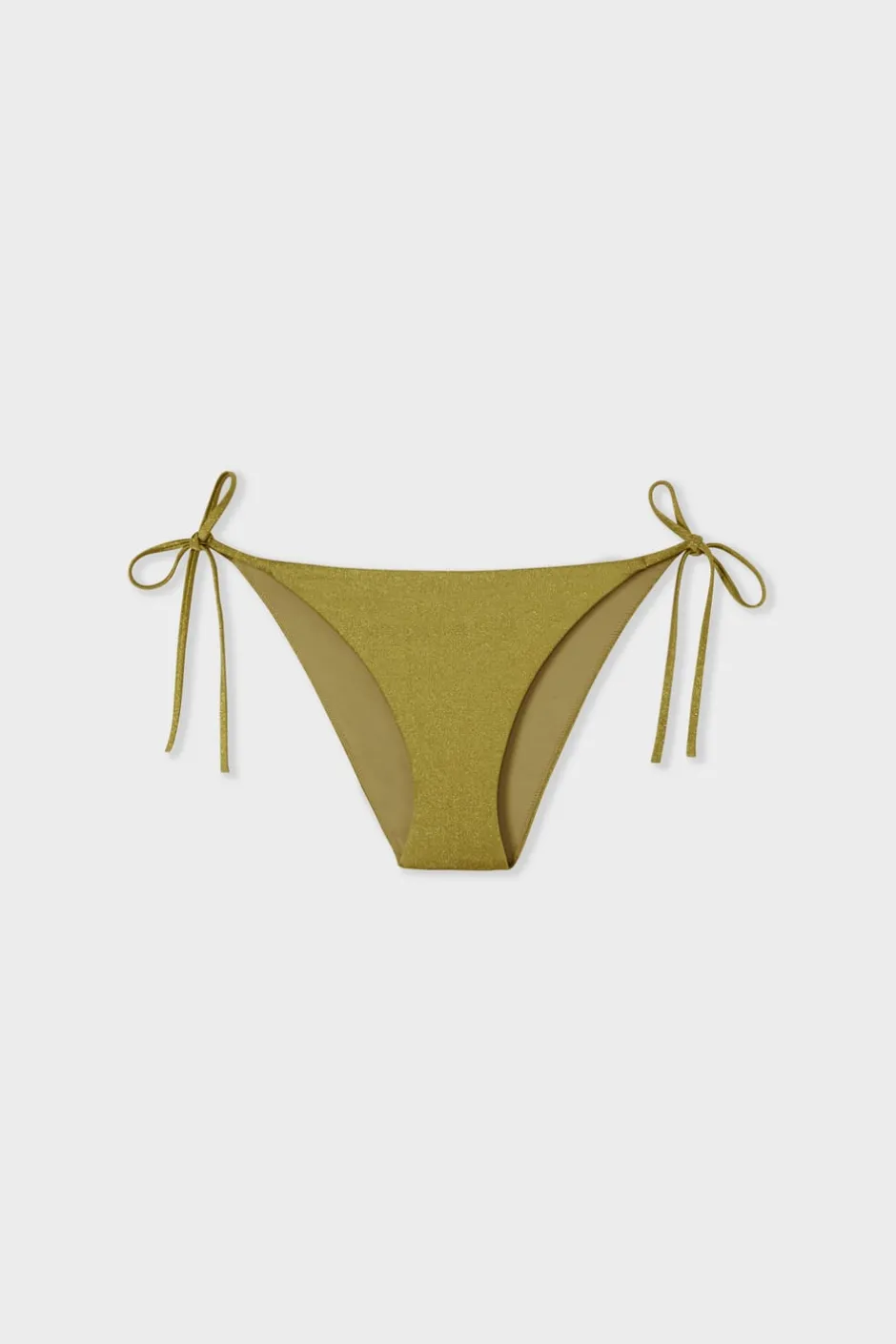 ETAM Anudadas|Braguita de bikini tejido brillante ANIS