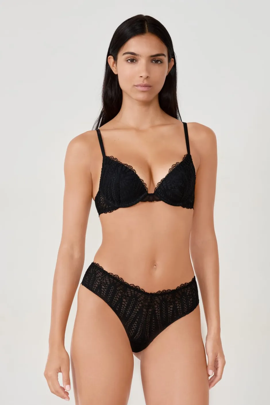 ETAM Braguitas Encaje|Brasileña|Braguita de encaje NEGRO