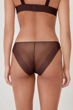 ETAM Braguitas Novias|Braguitas Invisibles|Braguita de malla CHOCOLATE
