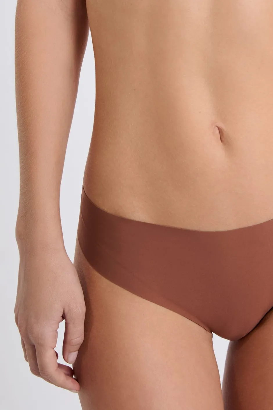 ETAM Braguitas Invisibles|Braguita|Braguita de microfibra MARRÓN