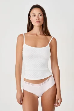 ETAM Culotte|Braguita de microfibra con detalles de encaje MELOCOTÓN