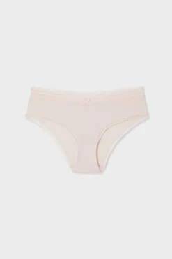 ETAM Culotte|Braguita de microfibra con detalles de encaje MELOCOTÓN
