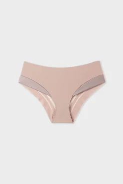 ETAM Braguitas Invisibles|Culotte|Braguita de microfibra satinada TAUPE
