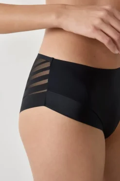 ETAM Braguitas Invisibles|Novedades Braguitas|Braguita de microfibra satinada NEGRO