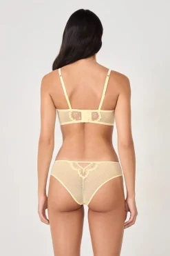 ETAM Brasileña|Braguita hipster con detalles bordados VAINILLA
