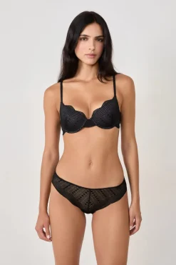 ETAM Braguitas Encaje|Brasileña|Braguita hipster de encaje NEGRO