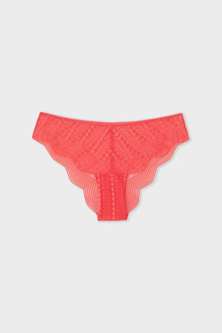 ETAM Brasileña|Novedades Braguitas|Braguita hipster de encaje CORAL