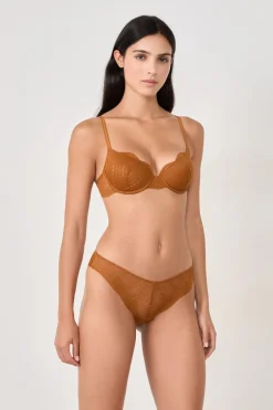 ETAM Braguitas Encaje|Brasileña|Braguita hipster de encaje MARRÓN
