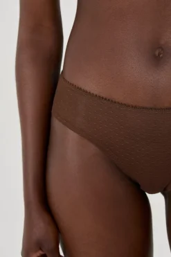 ETAM Brasileña|Novedades Braguitas|Braguita hipster de tul MARR&Oacute;N