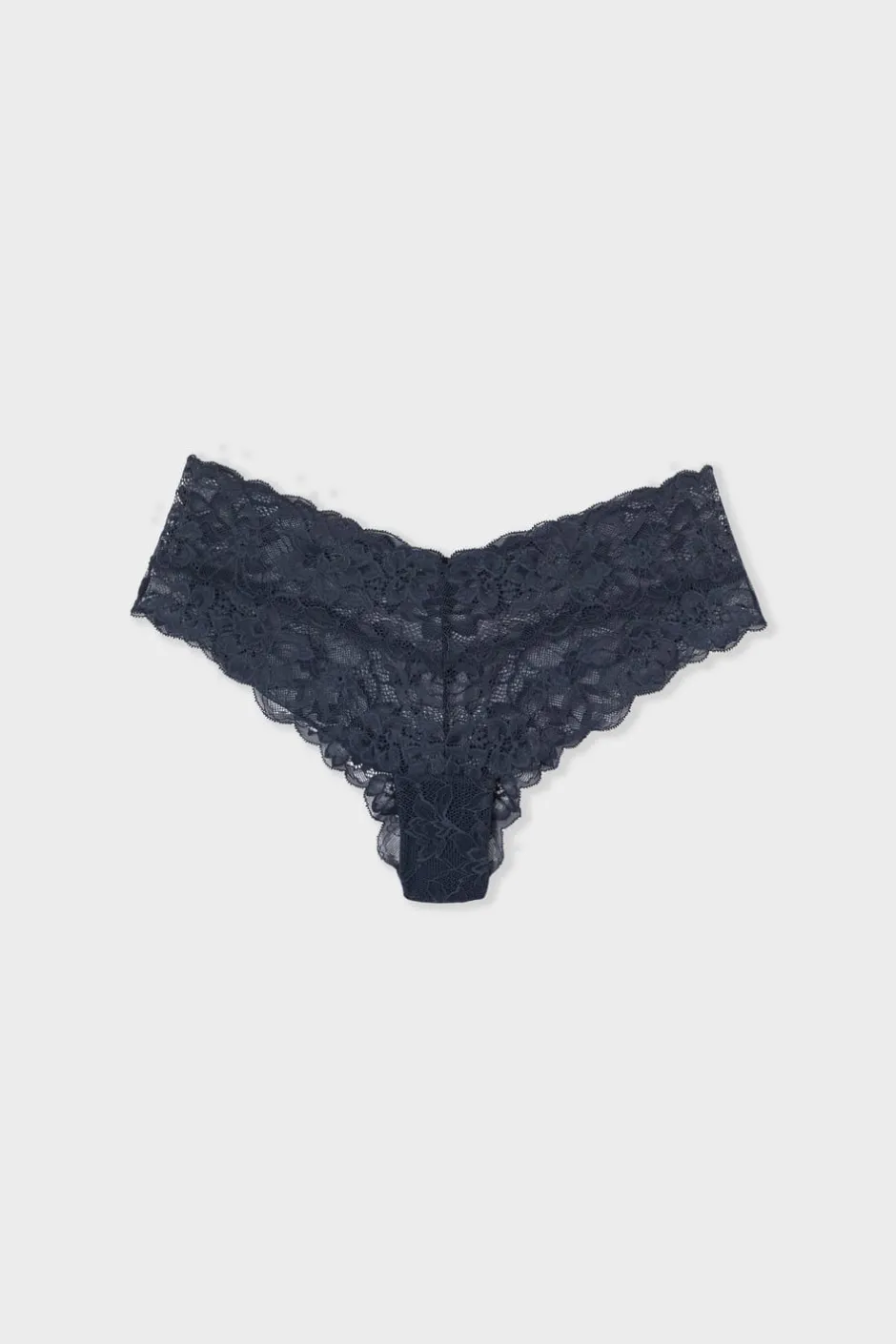 ETAM Braguitas Encaje|Brasileña|Braguita hipster V-shape de encaje AZUL