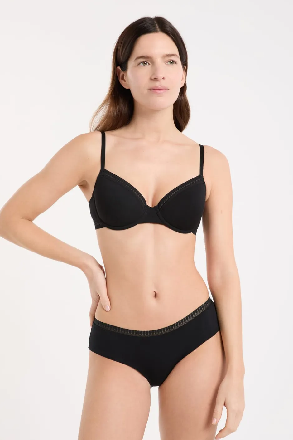 ETAM Culotte|Novedades Braguitas|Braguitas culotte de algodón NEGRO
