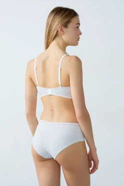 ETAM Culotte|Novedades Braguitas|Braguitas culotte de algodón C.GRIS CLARO