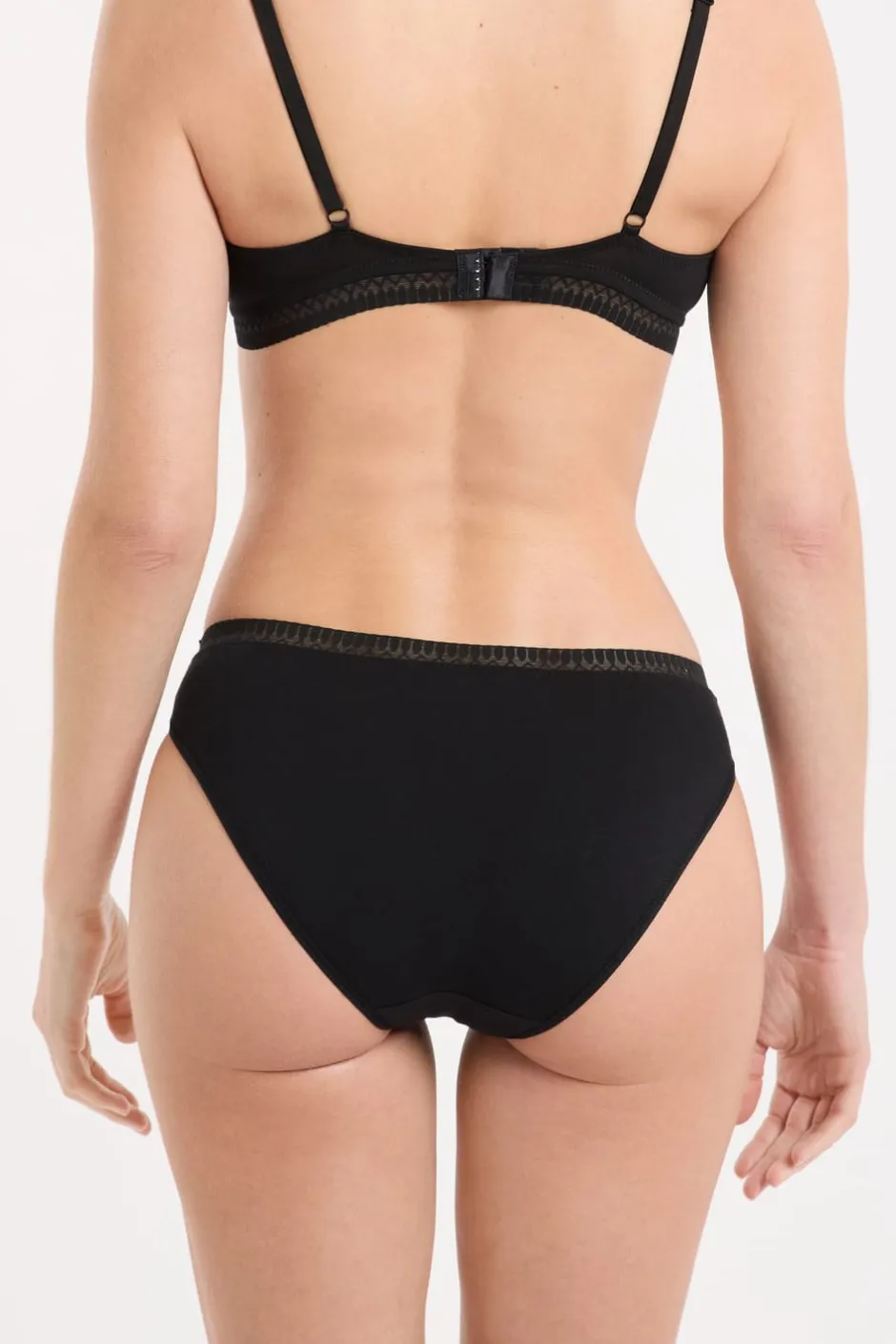 ETAM Braguita|Novedades Braguitas|Braguitas de algodón NEGRO