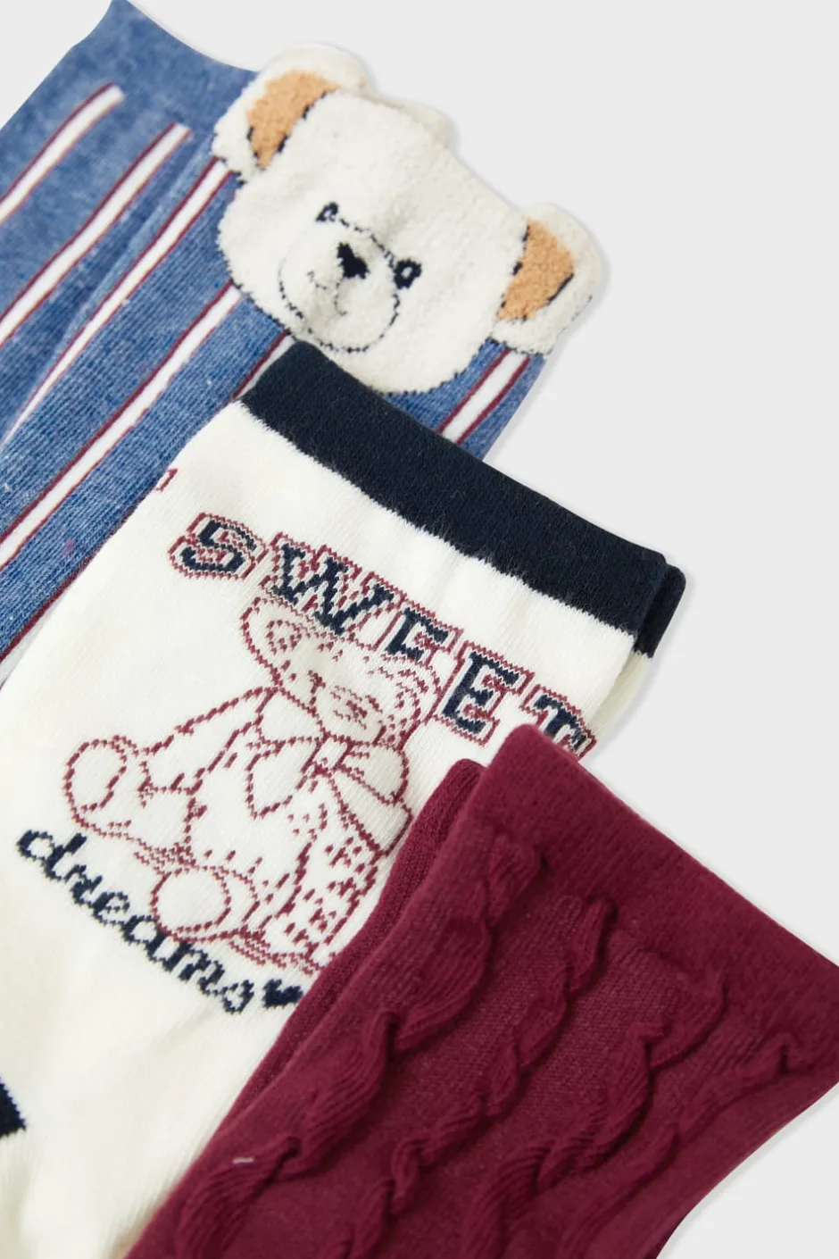 ETAM Accesorios|Calcetines acanalados con motivos AZUL