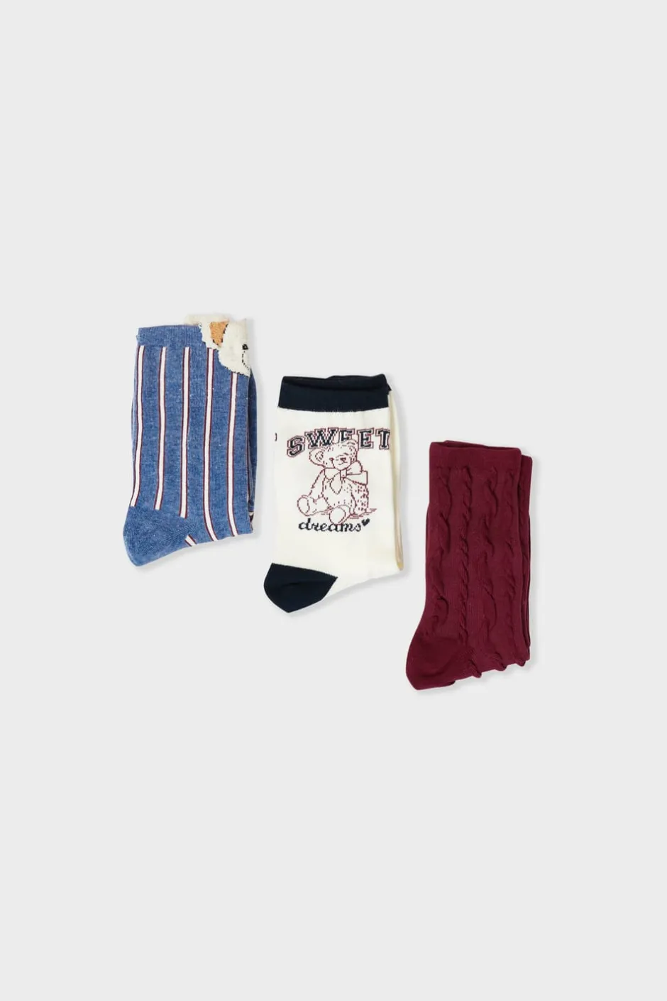 ETAM Accesorios|Calcetines acanalados con motivos AZUL