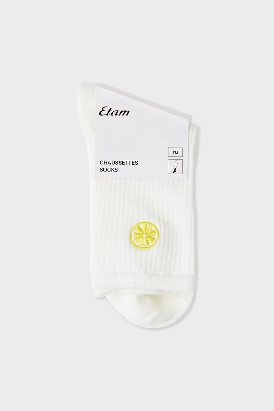 ETAM Calcetines|Medias Y Calcetines|Calcetines acanalados con algodón y estampado de sol crudo
