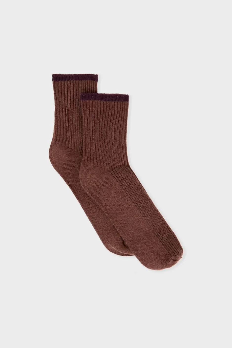 ETAM Calcetines|Medias Y Calcetines|Calcetines brillantes con algodón CHOCOLATE