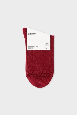 ETAM Calcetines|Medias Y Calcetines|Calcetines brillantes con algodón ar&aacute;ndano