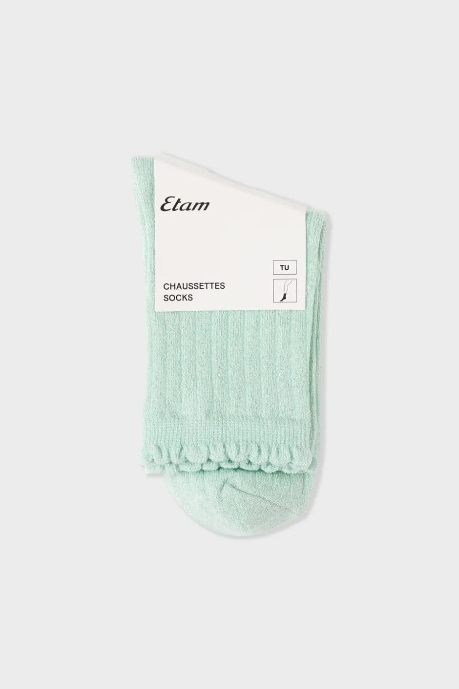 ETAM Calcetines|Medias Y Calcetines|Calcetines brillantes con algodón VERDE