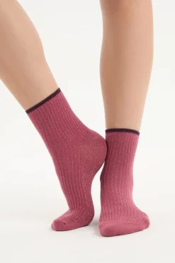 ETAM Calcetines|Medias Y Calcetines|Calcetines brillantes con algodón BLUSH