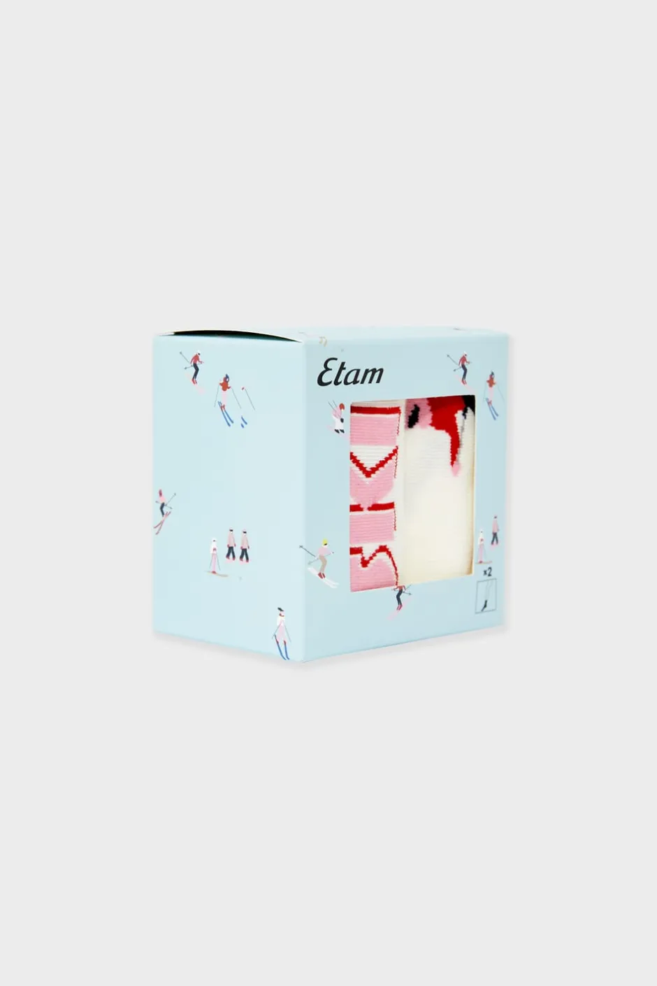 ETAM Accesorios|Calcetines con letras de algodón CRUDO