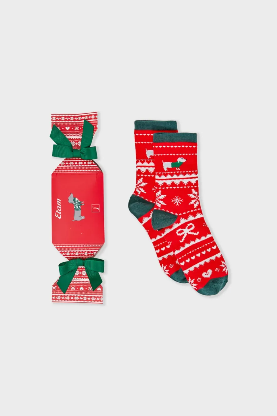 ETAM Accesorios|Calcetines con motivos de punto fino ROJO