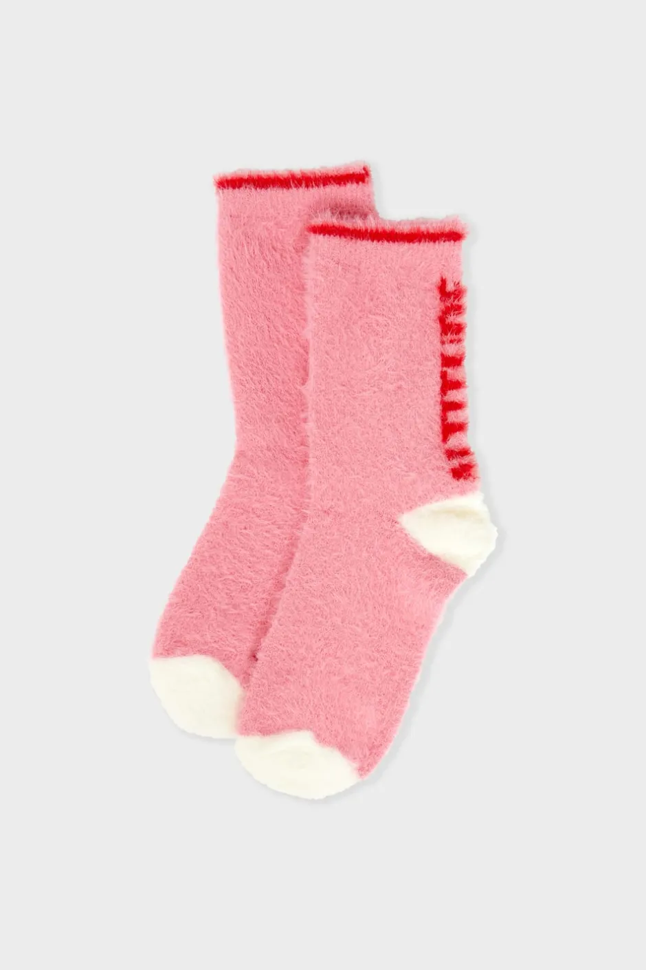 ETAM Accesorios|Calcetines de tejido ultrasuave con texto ROSA