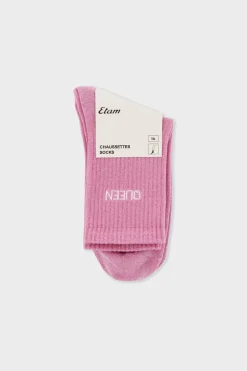 ETAM Calcetines|Medias Y Calcetines|Calcetines irisados con letras ROSA