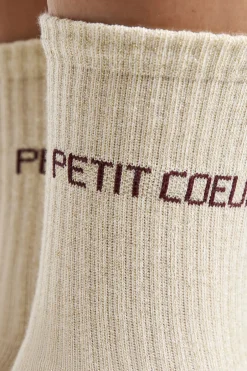 ETAM Calcetines|Medias Y Calcetines|Calcetines irisados con letras CRUDO