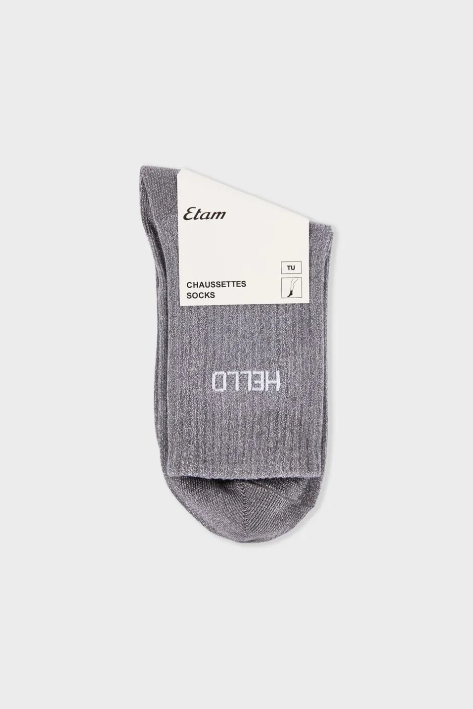 ETAM Calcetines|Medias Y Calcetines|Calcetines irisados con letras GRIS