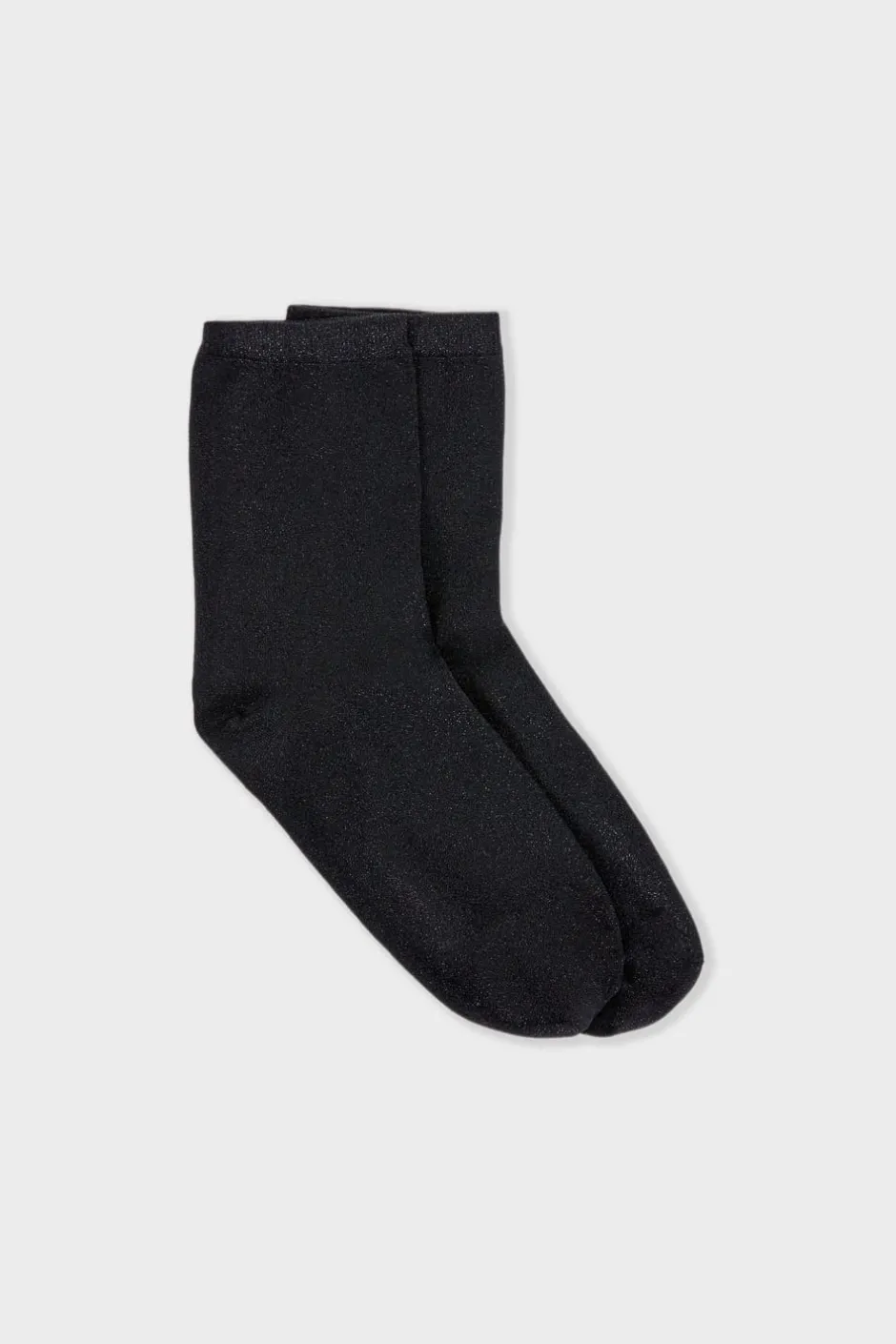 ETAM Calcetines|Medias Y Calcetines|Calcetines tejido brillantes NEGRO