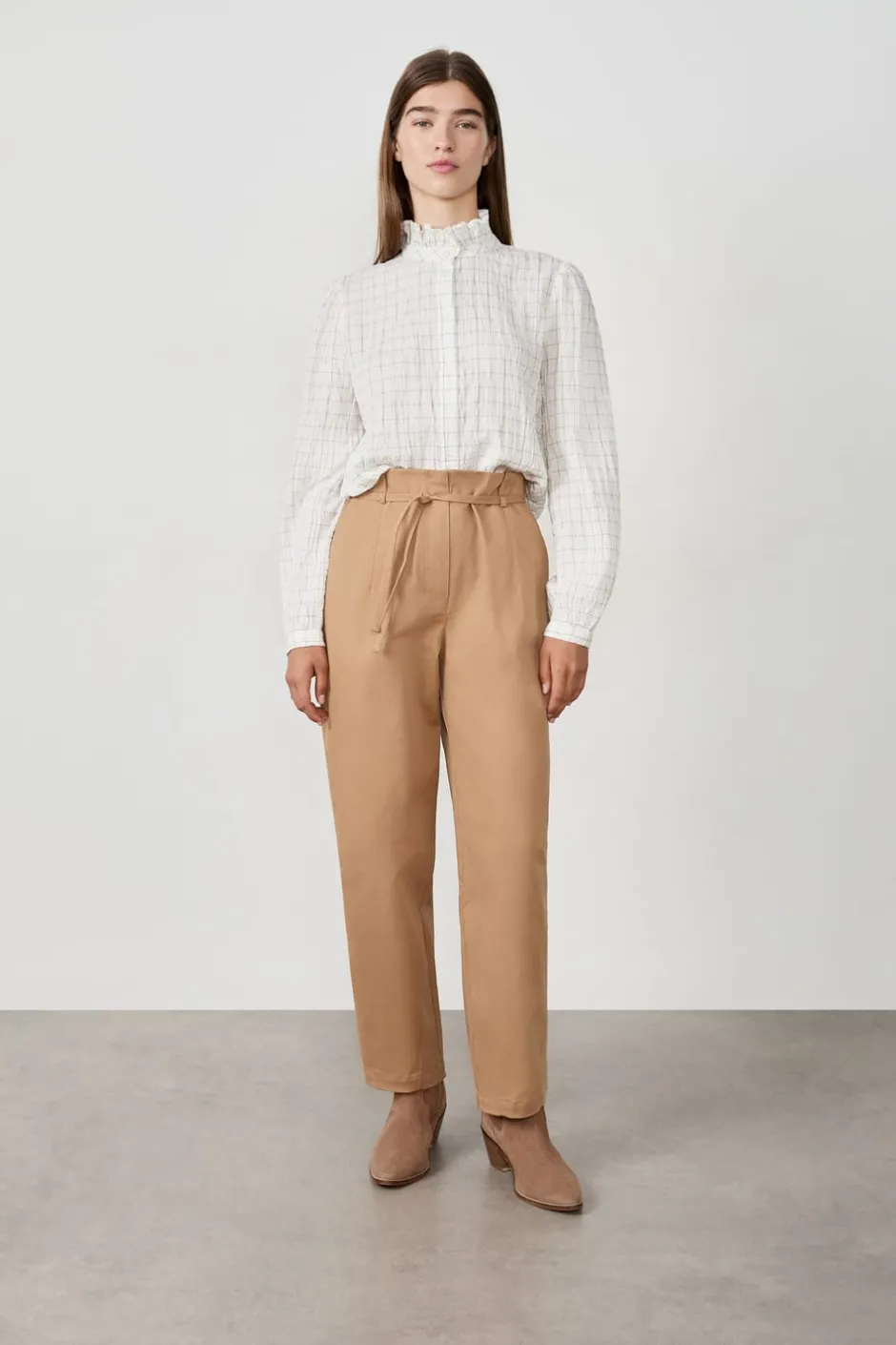 ETAM Camisas Fluidas|Camisas Chic|Camisa a cuadros DUNE