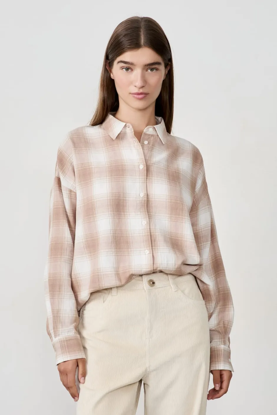ETAM Camisas Fluidas|Camisas Chic|Camisa a cuadros MALVA