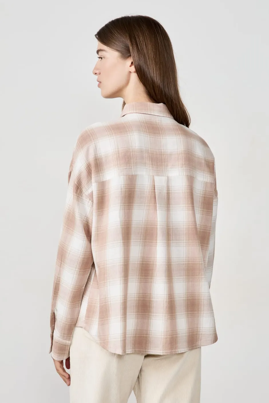 ETAM Camisas Fluidas|Camisas Chic|Camisa a cuadros MALVA