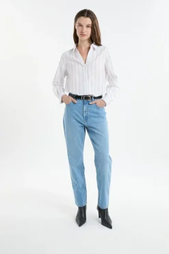 ETAM Camisas Y Blusas Estampadas|Camisas Fluidas|Camisa a rayas con algodón MALVA